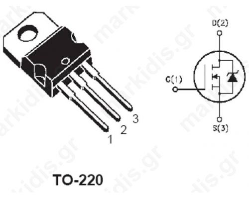 ΤΡΑΝΖΙΣΤΟΡ IRF740, N - CHANNEL 400V - 0.48 Ω - 10 A - TO-220