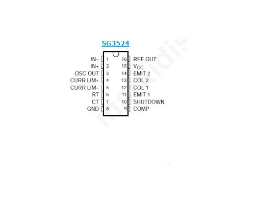 I.C SG3524 REGULATING PULSE WIDTH MODULATORS