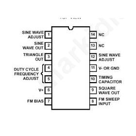 I.C 8038ACP,Precision Waveform Generator IC 14 DIP 8