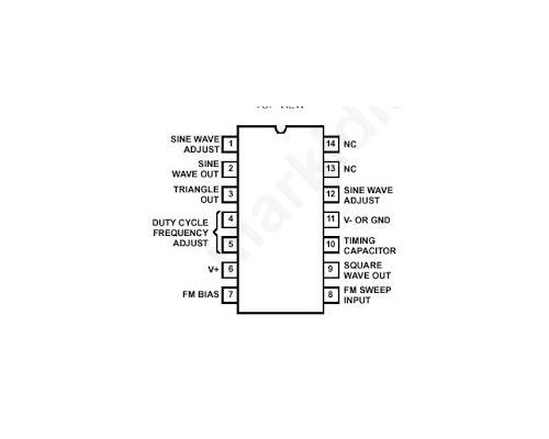 I.C 8038ACP,Precision Waveform Generator IC 14 DIP 8