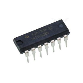 I.C SN74LS08N, Logic Gate Quad 2 Input AND, 4.75 > 5.25 V, 14-pin PDIP