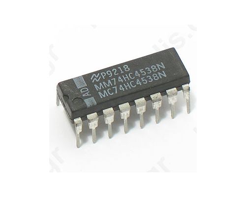 I.C 74HC4538 digital; monostable, multivibrator, retriggerable; Channels:2