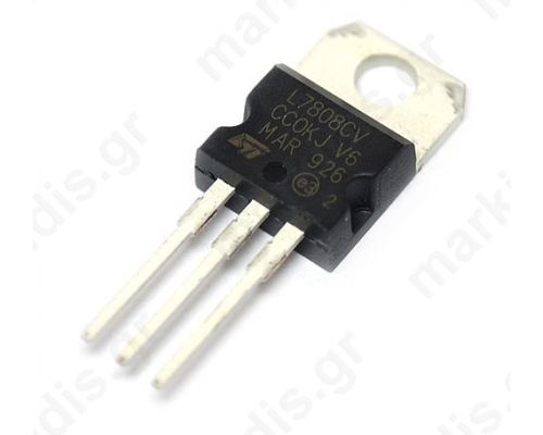 VOLTAGE REGULATOR 7808CT TO-220 +8V 1A