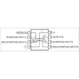 NE5532N. 8-Pin Plastic Dual In-Line Package (PDIP-8)