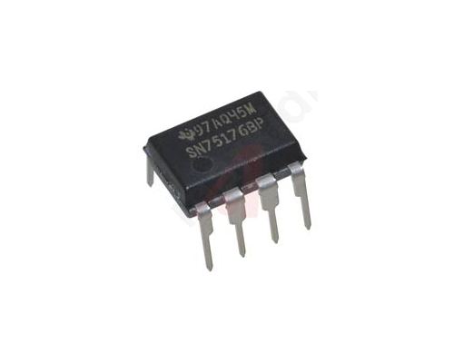 SN75176 Line transmitter-receiver; RS485; 5VDC; DIP8