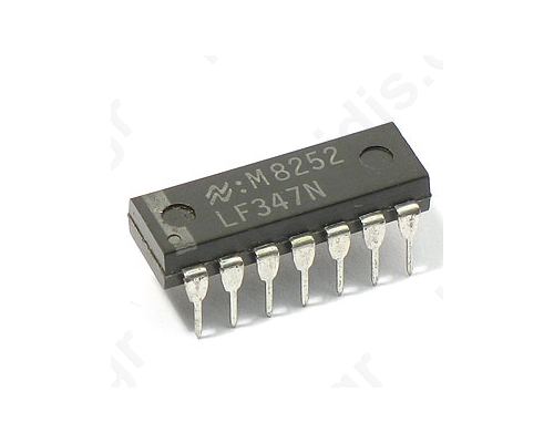 LF347N Operational amplifier; 4MHz; Channels:4; DIP14
