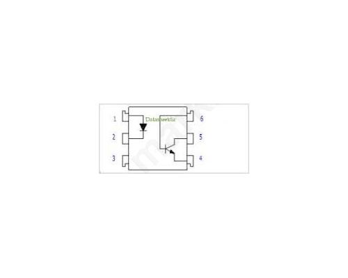 CNY17-3 Optocoupler; THT; Channels:1; Out: transistor; Uinsul:5.3kV; DIP6