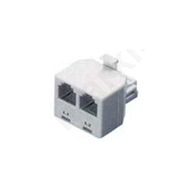 ADAPTOR TEL 1 male / 2 female 6P4C bilinear