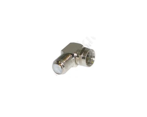 F-connector adapter to right angled F-connector socket.