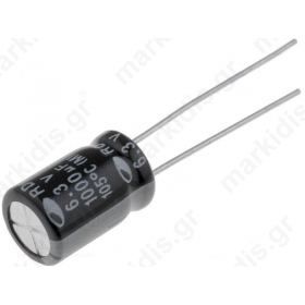 Capacitor electrolytic THT 1000uF 6.3V 8x11.5mm 105°C