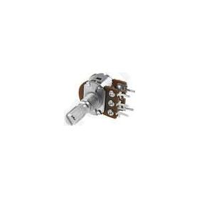 Potentiometer: shaft; single turn; 4.7kO; 100mW; ±20%; THT; 6mm; metal