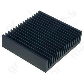Heatsink: extruded; grilled; black; L:150mm; W:160mm; H:40mm