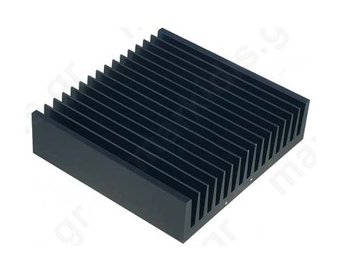Heatsink: extruded; grilled; black; L:150mm; W:160mm; H:40mm