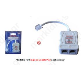 SPLITTER ADSL/POTS RJ11 ΣΕ 2RJ11