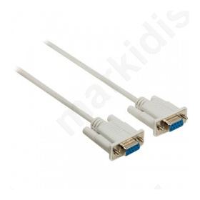 Serial cable D-SUB 9-pin female - D-SUB 9-pin female 2.00 m ivory