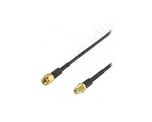 VGSP 02010B 3.00, SMA antenna cable SMA male - SMA female 3.00 m black