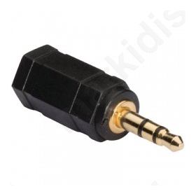 KNA 22930E, Αντάπτορας ήχου, 3.5mm αρσ. - 2.5mm θηλ. με επίχρυσες επαφές.