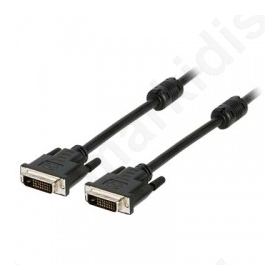 VLCP 32000B 2.00 DVI cable DVI-D 24+1-pin male - DVI-D 24+1-pin male 2.00 m black.