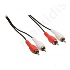 VLAP 24200B, stereo RCA audio cable 2x RCA male