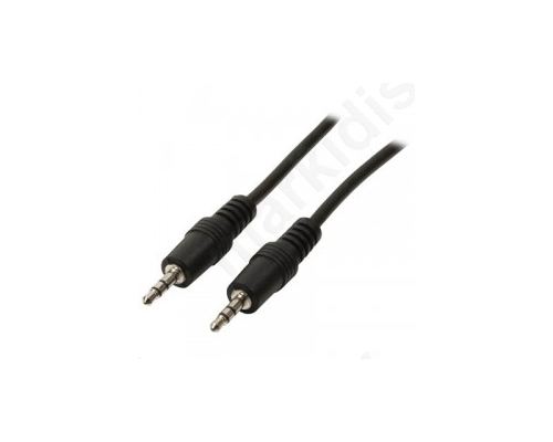 VLAP22000B 1.50, Jack stereo audio cable 3.5mm male - 3.5mm male 1.50m black.