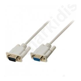 Serial cable D-SUB 9-pin male - D-SUB 9-pin female 2.00 m ivory