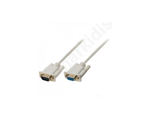 Serial cable D-SUB 9-pin male - D-SUB 9-pin female 2.00 m ivory