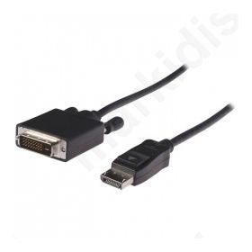 Καλώδιο εικόνας DisplayPort αρσ. - DVI-D 24 +1 p αρσ., 2.00m.