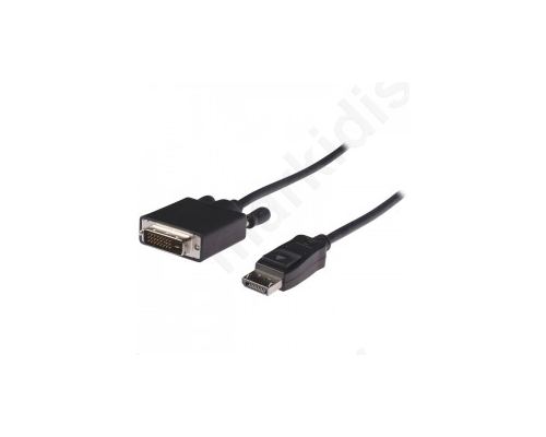 Καλώδιο εικόνας DisplayPort αρσ. - DVI-D 24 +1 p αρσ., 2.00m.