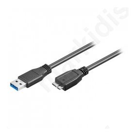 Καλώδιο USB 3.0A Αρσενικό USB micro B Αρσενικό. 0.5 m Καλώδιο USB 3.0A Αρσενικό USB micro B Αρσενικό. 0.5 m
