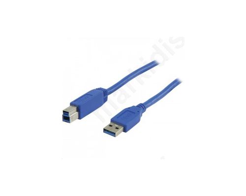 Καλώδιο USB 3.0 Αρσενικό - USB B Αρσενικό 1m.