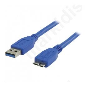 Καλώδιο USB 3.0Α Αρσενικό - USB micro B αρσενικό καλώδιο 0.50 m Καλώδιο USB 3.0Α Αρσενικό - USB micro B αρσενικό καλώδιο 0.50 m