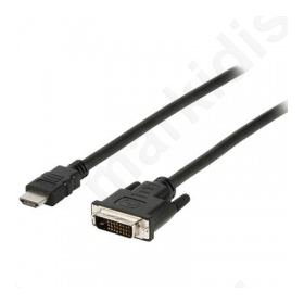 VLCP 34800 B5.00,  Καλώδιο HDMI αρσ. - DVI-D Dual αρσ. 5m.