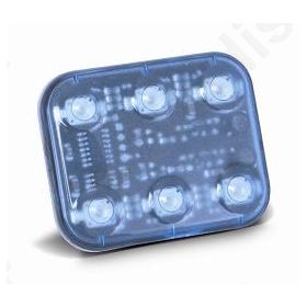 FLASH ΤΕΤΡΑΓ.6 LED 12/24V BLUE FLASH ΤΕΤΡΑΓ.6 LED 12/24V BLUE