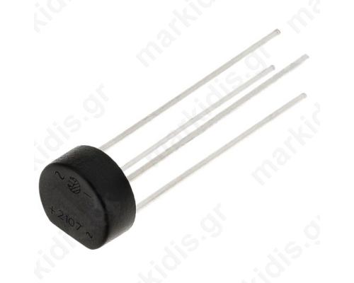 B500R,Bridge rectifier; round; 1kV; 2A