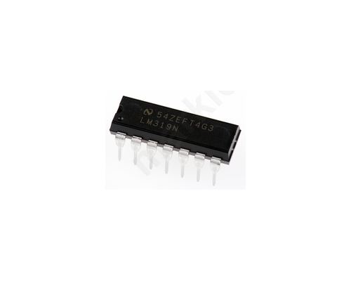 LM319N/NOPB Dual Comparator, Open Collector O/P, 0.08΅s 9 ? 28 V 14-Pin MDIP
