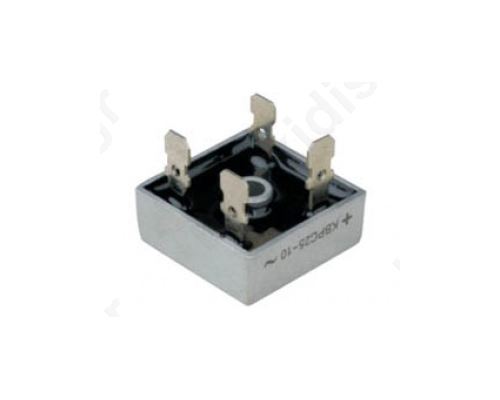 Single-phase bridge rectifier Urmax: 400V If: 15A Ifsm: 300A