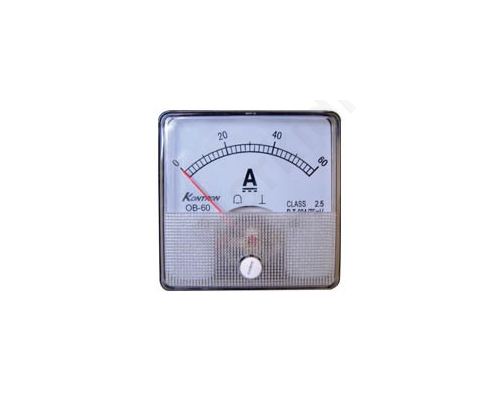 Panel meter analogue DC 60X60 0-60A