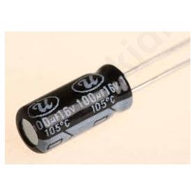 Capacitor Electrolytic 100uF 16V 6.3x11mm Pitch 2.5mm