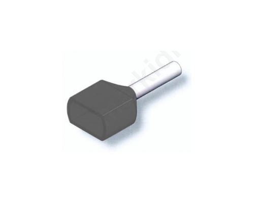TUBE TERMINAL (END SLEEVE) DOUBLE GRAY