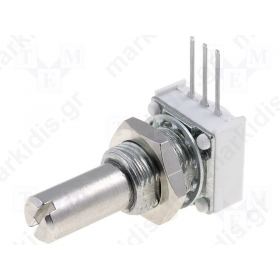 Potentiometer: shaft, single turn; 2.5kΩ; 1W; 6.35