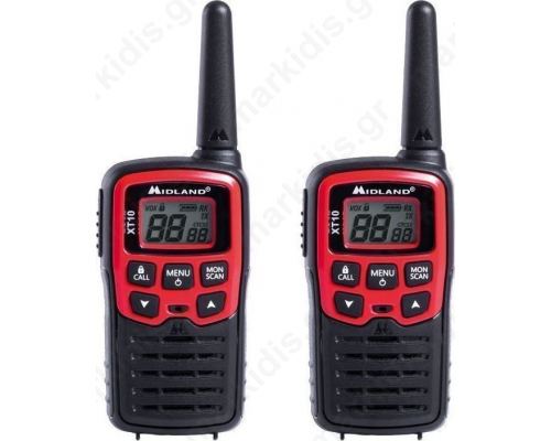 Midland XT10 Pair wireless transceiver PMR446 (walkie talkie)