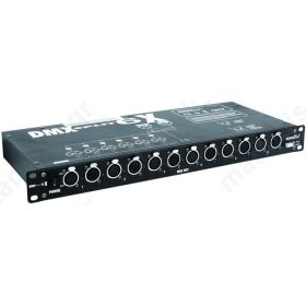 DMX6 SPLITTER, Διανομέας, σήματος DMX για rack 1in 6 out DMX6 SPLITTER, Διανομέας, σήματος DMX για rack 1in 6 out