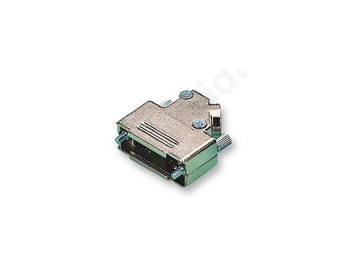 D45ZK-15-K - BACKSHELL, D, NICKEL, 45DG, 15WAY
