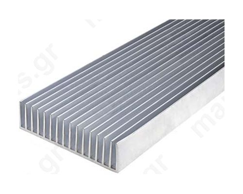 Heatsink extruded grilled L:1000mm W:190.5mm H:50mm plain