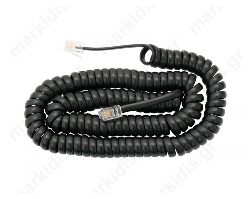 Cable: telephone; RJ11 plug, both sides 3m black