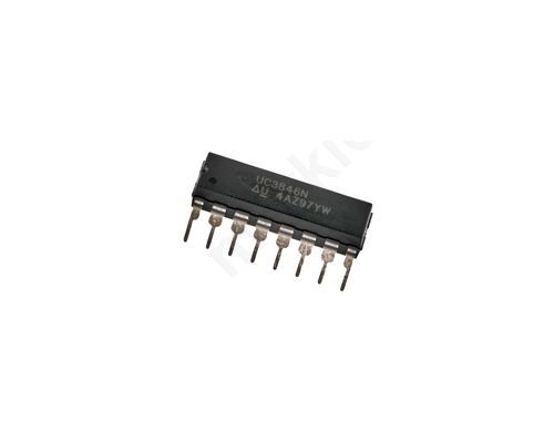 UC3846N, PWM Current Mode Controller, Dual 0.5 A, 500 kHz 16-Pin PDIP