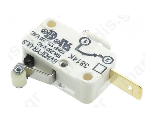 BVM3FYR-ULS, SPST-NC Roller Lever Microswitch, 10 A@ 250 V ac