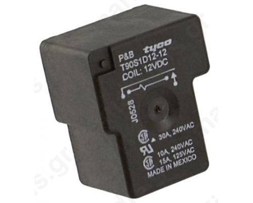 T90S1D12-12,SPST-NO PCB Mount Non-Latching Relay, 12V