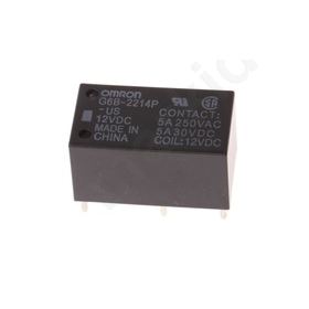 G6B-2214P-US 12DC,  PCB Mount Non-Latching Relay Through Hole, 12V dc