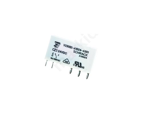 Relay Through Hole 24Vdc electromagnetic 6A/250VAC  V23092A1024A301